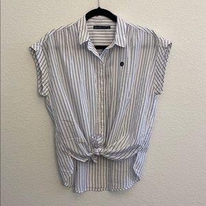 Abercrombie & Fitch Button Down Tie Shirt